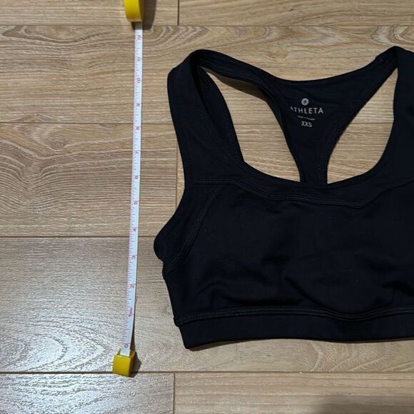 NWT athleta black sports bra size xxs - Picture 6 of 6